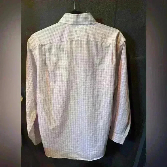 Men’s Nordstrom Purple Striped Traditional Fit Dress Shirt Long Sleeve Size 15.5 - Picture 4 of 4